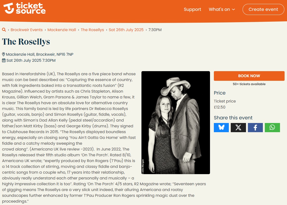 Ticket link screen shot